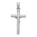 Crucifix Pendant - 33mm length - 14K White Gold - (A84-228)