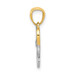 14K Yellow Gold & Rhodium Love Pendant - (A84-583) 14K Yellow Gold & Rhodium Love Pendant - (A84-583)