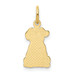 14K Yellow Gold Puppy Charm - (A84-854)