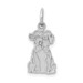 14K White Gold Puppy Charm - (A84-911)