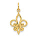 14K Yellow Gold Fleur De Lis Charm - (A84-985) 14K Yellow Gold Fleur De Lis Charm - (A84-985)