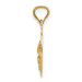 14K Yellow Gold Two-tone & Diamond-cut Corpus Oval Pendant - (A85-579) 14K Yellow Gold Two-tone & Diamond-cut Corpus Oval Pendant - (A85-579)