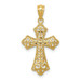 14K Yellow Gold Polished Filigree Cross Pendant - (A85-753) 14K Yellow Gold Polished Filigree Cross Pendant - (A85-753)