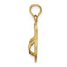 14K Yellow Gold Polished and Textured Flip Flop Pendant - (A87-426) 14K Yellow Gold Polished and Textured Flip Flop Pendant - (A87-426)