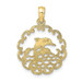 10K Yellow Gold Cutout Jumping Dolphins Pendant - (A88-590) 10K Yellow Gold Cutout Jumping Dolphins Pendant - (A88-590)