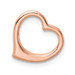 10K Rose Gold Polished Heart Chain Slide - (A88-770)