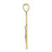 10K Yellow Gold Polished and Textured Crucifix Charm Pendant - (A88-956) 10K Yellow Gold Polished and Textured Crucifix Charm Pendant - (A88-956)
