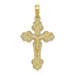 10K Yellow Gold Crucifix With FANCY Tips Charm Pendant - (A89-127) 10K Yellow Gold Crucifix With FANCY Tips Charm Pendant - (A89-127)
