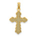 14K Yellow Gold Scalloped Cross Charm Pendant - (A89-612) 14K Yellow Gold Scalloped Cross Charm Pendant - (A89-612)