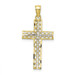 10K Yellow Gold Diamond-cut Filigree Cross Pendant - (A89-633) 10K Yellow Gold Diamond-cut Filigree Cross Pendant - (A89-633)