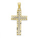 10K Yellow Gold Diamond-cut Filigree Cross Pendant - (A89-633) 10K Yellow Gold Diamond-cut Filigree Cross Pendant - (A89-633)