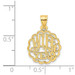 14K Yellow Gold Wife of the Year Charm Pendant - (A90-679)