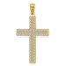 14K Yellow Gold Diamond-cut Filigree Cross Pendant 34mm length - (A98-263) 14K Yellow Gold Diamond-cut Filigree Cross Pendant 34mm length - (A98-263)