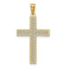 14K Yellow Gold Diamond-cut Filigree Cross Pendant 34mm length - (A98-263) 14K Yellow Gold Diamond-cut Filigree Cross Pendant 34mm length - (A98-263)