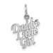 Daddy's Little Girl Text Word Charm Pendant In 14K White Gold - (A98-396) Daddy's Little Girl Text Word Charm Pendant In 14K White Gold - (A98-396)