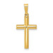 14K Yellow Gold Hollow Cross Pendant 22mm length - (B11-306) 14K Yellow Gold Hollow Cross Pendant 22mm length - (B11-306)