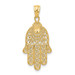 14K Yellow Gold Yellow Gold Hand of God Pendant - (B11-466) 14K Yellow Gold Yellow Gold Hand of God Pendant - (B11-466)