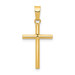14K Yellow Gold Polished Cross Pendant 25mm length - (B11-563) 14K Yellow Gold Polished Cross Pendant 25mm length - (B11-563)