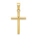 14K Yellow Gold Polished Cross Pendant 25mm length - (B11-563) 14K Yellow Gold Polished Cross Pendant 25mm length - (B11-563)