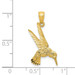 14K Yellow Gold Hummingbird Pendant - (B13-182)