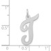 14K White Gold Large Script Initial Letter T Charm Pendant - (B13-301) 14K White Gold Large Script Initial Letter T Charm Pendant - (B13-301)