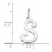 14K White Gold Initial Letter S Charm Pendant - (B13-395) 14K White Gold Initial Letter S Charm Pendant - (B13-395)
