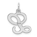 14K White Gold Initial Letter L Charm Pendant - (B13-402) 14K White Gold Initial Letter L Charm Pendant - (B13-402)