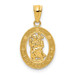 14K Yellow Gold Polished Saint Christopher Pendant - (B14-330) 14K Yellow Gold Polished Saint Christopher Pendant - (B14-330)