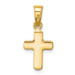 14K Yellow Gold Polished Hollow Latin Cross Pendant - (B14-646) 14K Yellow Gold Polished Hollow Latin Cross Pendant - (B14-646)