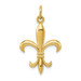 14K Yellow Gold Fleur De Lis Charm - (A82-462) 14K Yellow Gold Fleur De Lis Charm - (A82-462)