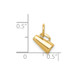 14K Yellow Gold Megaphone Charm - (A82-503) 14K Yellow Gold Megaphone Charm - (A82-503)