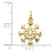 14K Yellow Gold Snowflake Charm - (A82-789) 14K Yellow Gold Snowflake Charm - (A82-789)