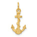 14K Yellow Gold Anchor Charm - (A82-878)