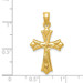14K Yellow Gold Reversible Crucifix /Cross Pendant 30mm length - (A83-534) 14K Yellow Gold Reversible Crucifix /Cross Pendant 30mm length - (A83-534)