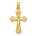14K Yellow Gold Reversible Crucifix /Cross Pendant 30mm length - (A83-534) 14K Yellow Gold Reversible Crucifix /Cross Pendant 30mm length - (A83-534)