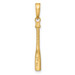14K Yellow Gold 3-D Baseball Bat Pendant - (A83-566) 14K Yellow Gold 3-D Baseball Bat Pendant - (A83-566)