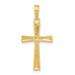 14K Yellow Gold Diamond-cut X Cross Pendant - (A83-762) 14K Yellow Gold Diamond-cut X Cross Pendant - (A83-762)