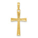 14K Yellow Gold Diamond-cut X Cross Pendant - (A83-762) 14K Yellow Gold Diamond-cut X Cross Pendant - (A83-762)