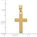 14K Yellow Gold Small Satin Cross Pendant - (A83-992) 14K Yellow Gold Small Satin Cross Pendant - (A83-992)