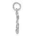 14K White Gold Solid Polished Diamond-cut 3-Dimensional Anchor Charm - (A84-262) 14K White Gold Solid Polished Diamond-cut 3-Dimensional Anchor Charm - (A84-262)