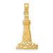 14K Yellow Gold Cape May Lighthouse Charm - (A84-305)
