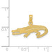 14K Yellow Gold Textured Alligator Pendant - (A84-328) 14K Yellow Gold Textured Alligator Pendant - (A84-328)