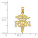 14K Yellow Gold Polished R.N. Pendant - (A84-368) 14K Yellow Gold Polished R.N. Pendant - (A84-368)