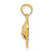 14K Two-tone Gold Baby Rattle Pendant - (A84-669)