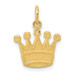 14K Yellow Gold Kings Crown Charm - (A84-872) 14K Yellow Gold Kings Crown Charm - (A84-872)