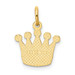 14K Yellow Gold Kings Crown Charm - (A84-872) 14K Yellow Gold Kings Crown Charm - (A84-872)