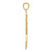 14K Yellow Gold Polished & Textured Bow & Arrow Pendant - (A85-150) 14K Yellow Gold Polished & Textured Bow & Arrow Pendant - (A85-150)