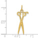 14K Yellow Gold Scissors Charm - (A85-205) 14K Yellow Gold Scissors Charm - (A85-205)