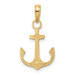 14K Yellow Gold Anchor Pendant - (A85-358) 14K Yellow Gold Anchor Pendant - (A85-358)