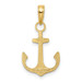 14K Yellow Gold Anchor Pendant - (A85-358) 14K Yellow Gold Anchor Pendant - (A85-358)
